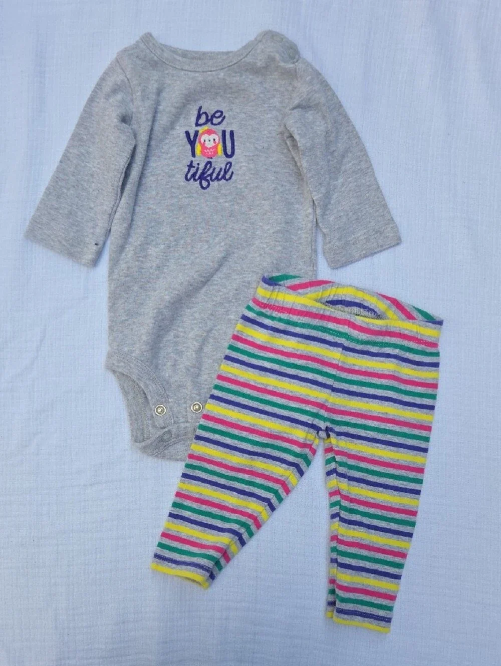 Lot of Baby Girl Long Sleeve Outfits - Size 0-3 Months